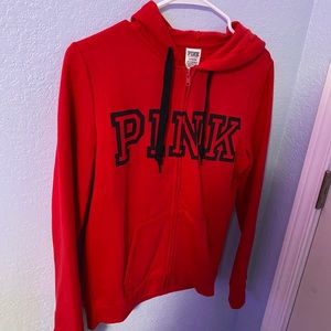 BRAND NEW RED PINK ZIP UP